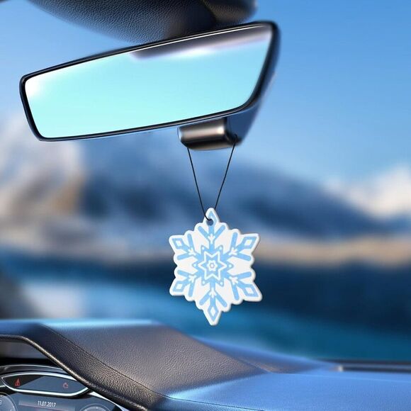 Set of 6 Car Interior Air Freshener Hanging Paper Christmas Accessories - Picture 3 of 7